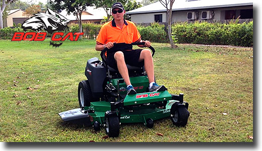 Lance from Townsville in Queensland on a Bobcat mower