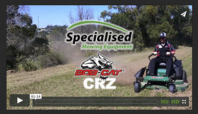 Bob-Cat CRZ zero turn mower video